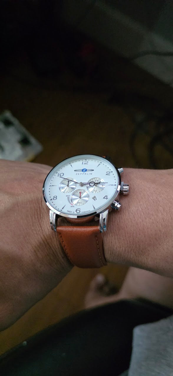 Zeppelin Chronograph Series Top Leather Watch