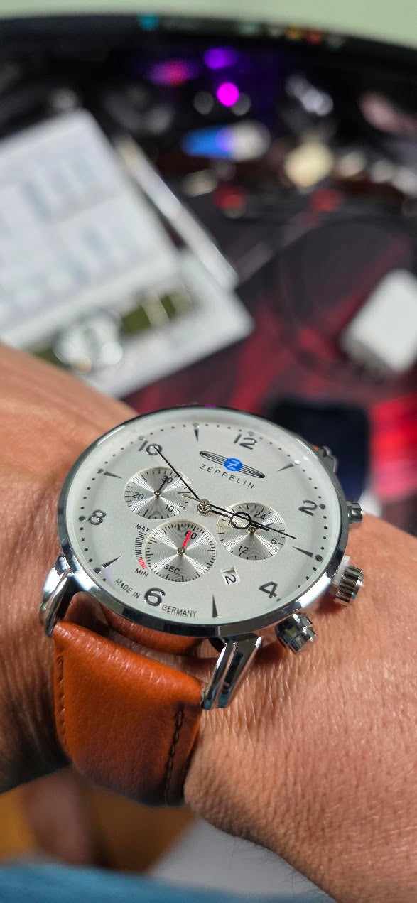 Zeppelin Chronograph Series Top Leather Watch