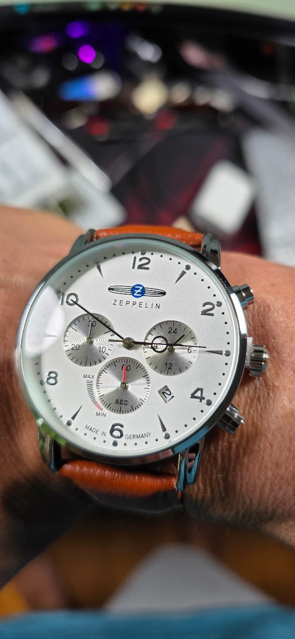 Zeppelin Chronograph Series Top Leather Watch