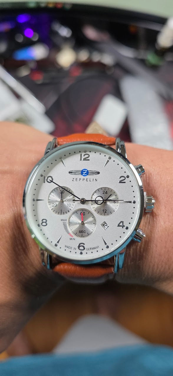 Zeppelin Chronograph Series Top Leather Watch